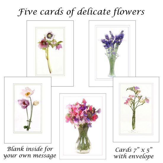 Greeting cards - Delicate flowers